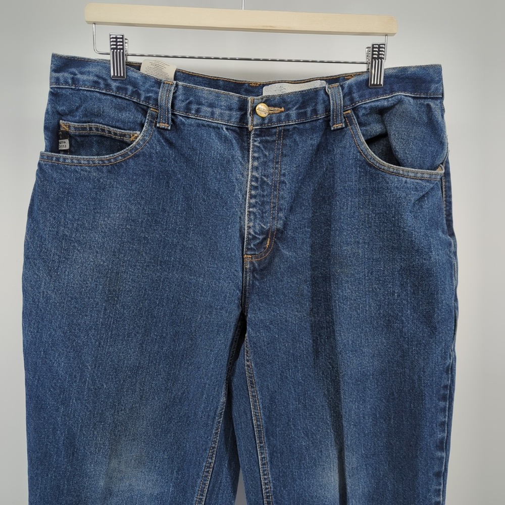 Carhartt FR Jeans Mens 36X34 Blue Denim Flame Resistant CAT2‎ *READ*